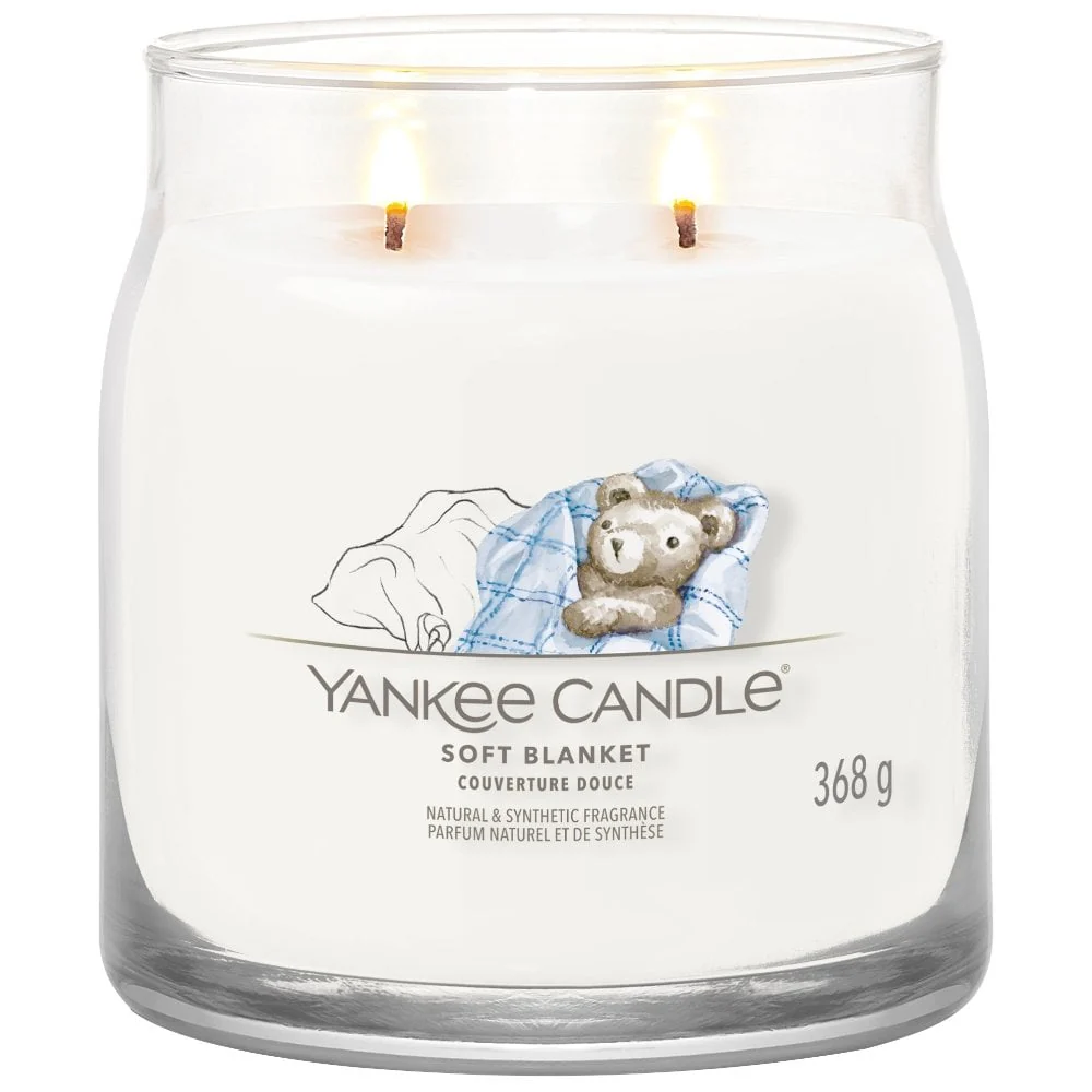 Yankee Candle Soft Blanket Medium Signature Jar Candle - Image 2