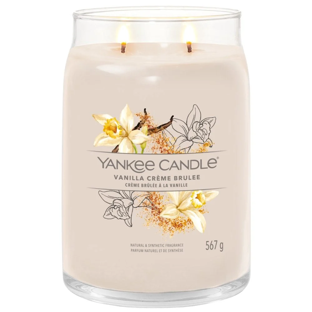 Yankee Candle Vanilla Creme Brulee Large Signature Jar Candle - Image 2