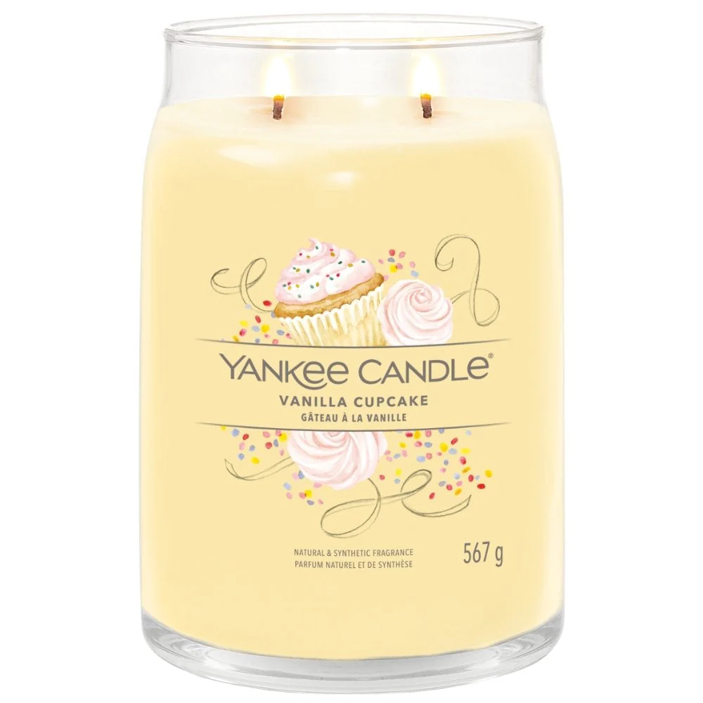 Yankee Candle Vanilla Cupcake Large Signature Jar Candle - Image 2